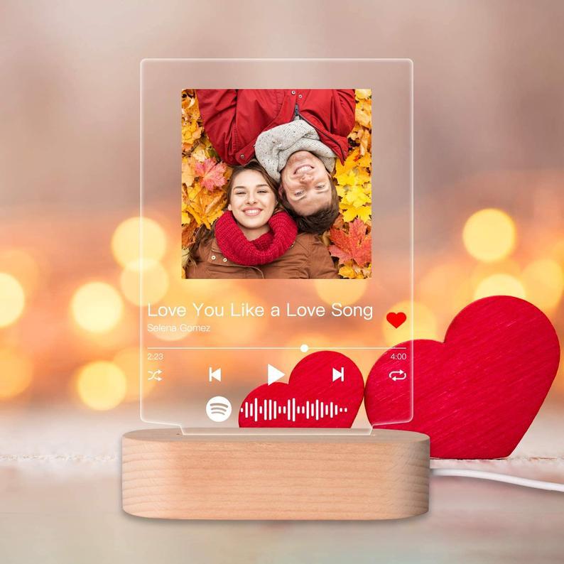 Custom Photo Music Album Cover Night Light