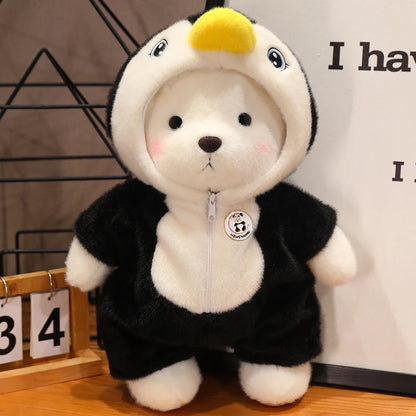 30cm Handmade Cotton Stuffed Jointed Teddy Bear